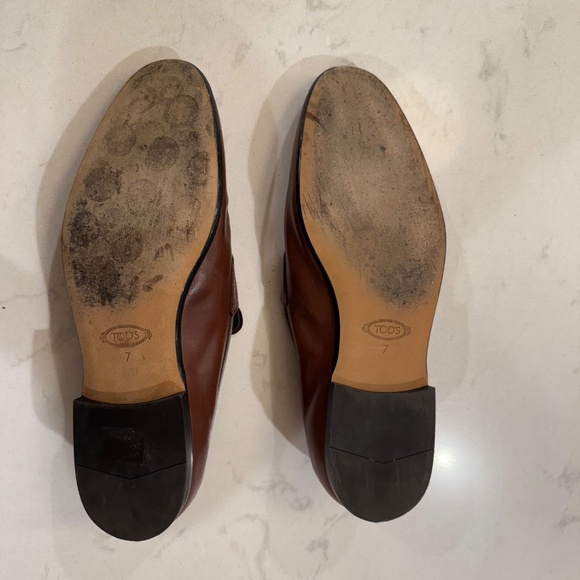 Tod’s Mocassino Cuoio Leather Penny Loafers